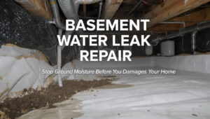 Basement Water Leak Repair & Vapor Barrier System (USA Homes)